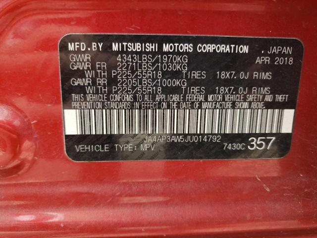 JA4AP3AW5JU014792 Mitsubishi Outlander