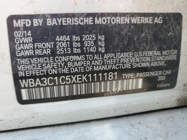 WBA3C1C5XEK111181 BMW 2014