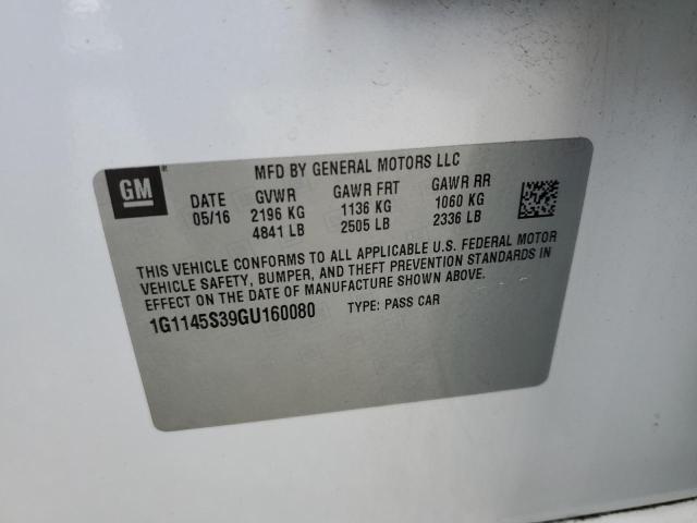 1G1145S39GU160080 Chevrolet IMPALA LTZ