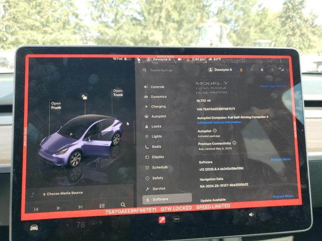 7SAYGAEE8RF987571 Tesla Model Y