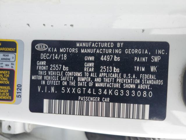5XXGT4L34KG333080 KIA Optima Lx