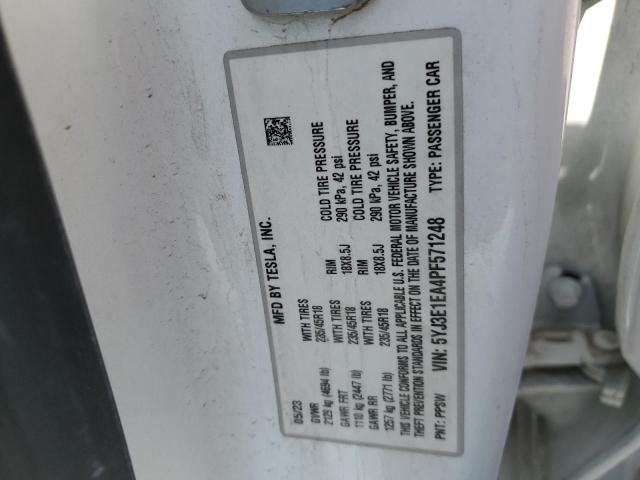 5YJ3E1EA4PF571248 Tesla MODEL 3