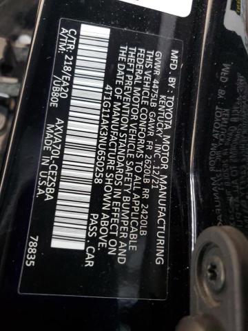 4T1G11AK3NU650258 Toyota a25a-fks