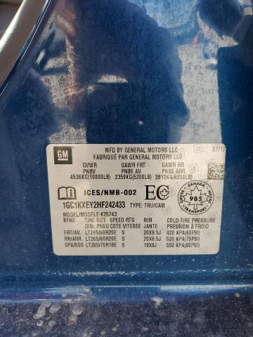 1GC1KXEY2HF242433 Chevrolet Silverado