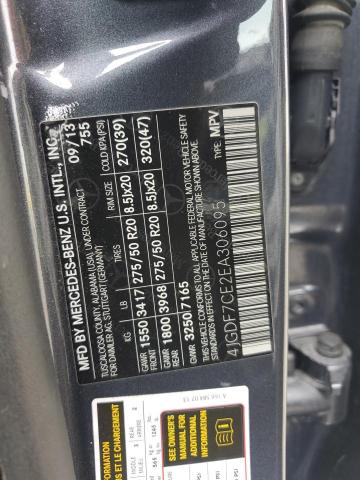 4JGDF7CE2EA306095 Mercedes-Benz 2014