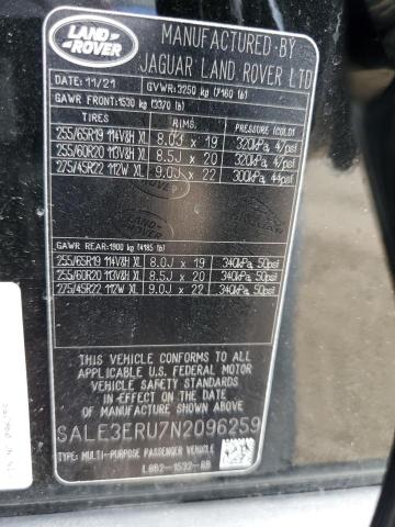 SALE3ERU7N2096259 Land Rover DEFENDER 1