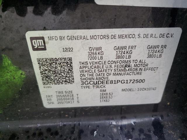 3GCUDEE81PG172500 Chevrolet Silverado