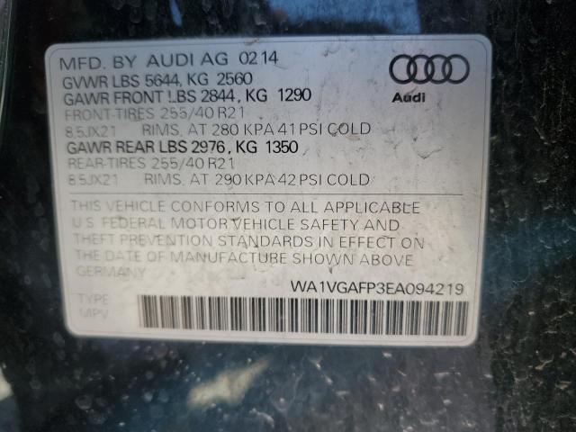 WA1VGAFP3EA094219 Audi SQ5 PRESTI