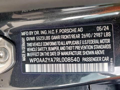 WP0AA2YA7RL008540 Porsche PANAMERA B
