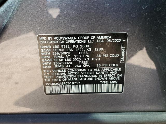 1V2JR2CA9RC516717 Volkswagen ATLAS SE
