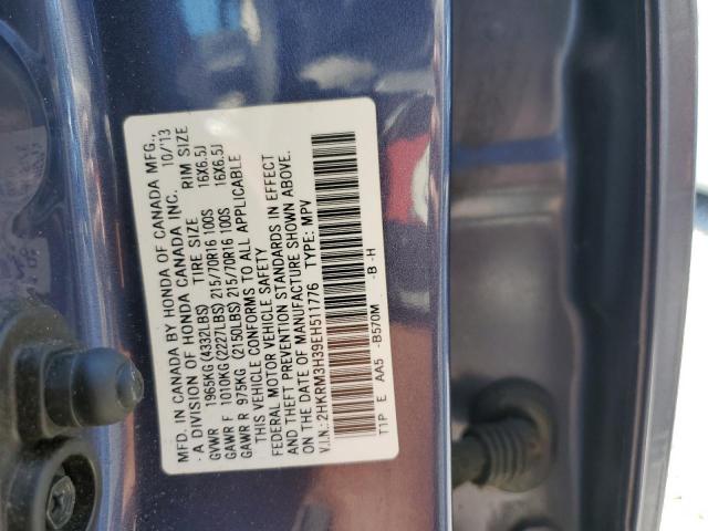 2HKRM3H39EH511776 Honda CR-V LX