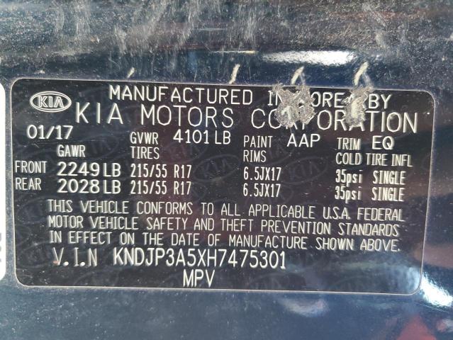 KNDJP3A5XH7475301 KIA SOUL +