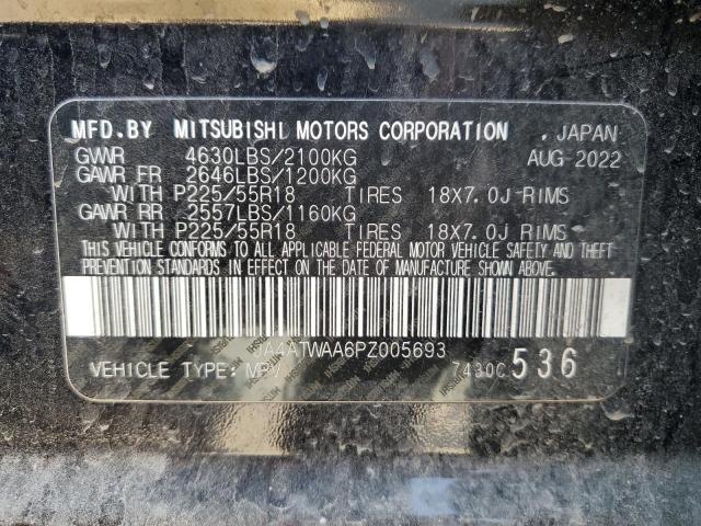 JA4ATWAA6PZ005693 Mitsubishi ECLIPSE CR