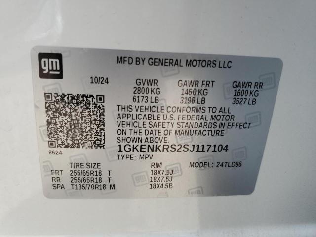 1GKENKRS2SJ117104 GMC Acadia Ele