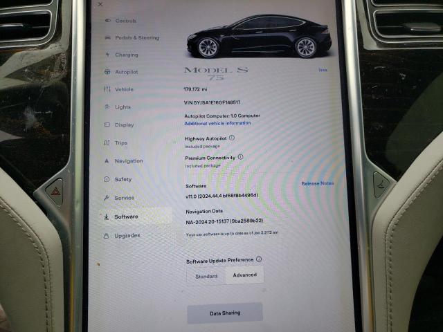5YJSA1E16GF148517 Tesla MODEL S