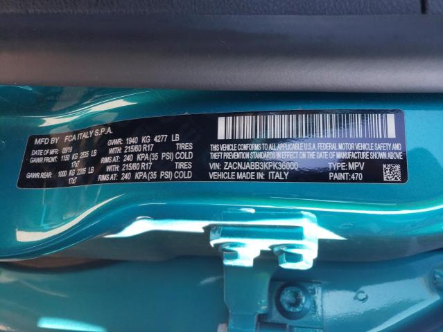 ZACNJABB3KPK36000 Jeep Renegade