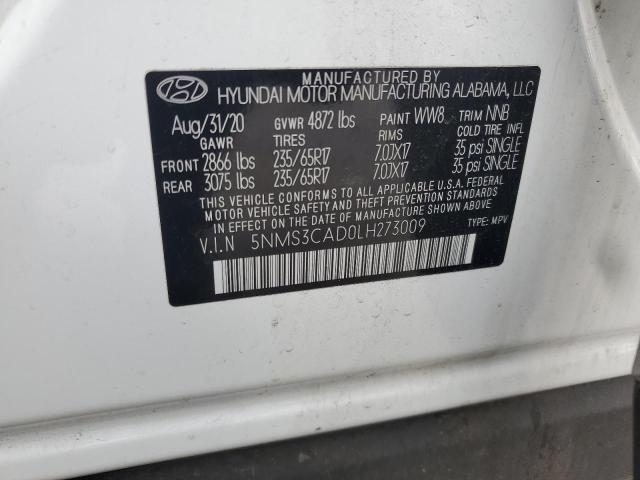 5NMS3CAD0LH273009 Hyundai gdi theta ii