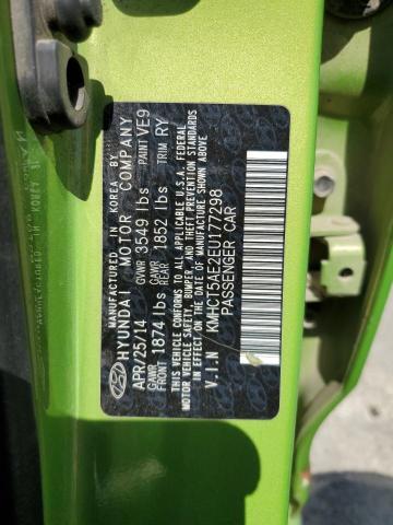 KMHCT5AE2EU177298 Hyundai ACCENT GLS