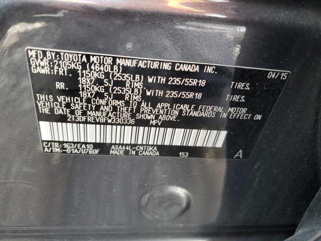 2T3DFREV8FW330336 Toyota RAV4 LIMIT