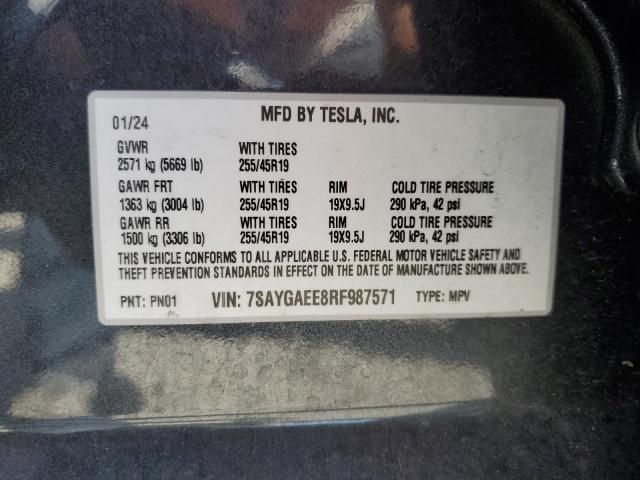7SAYGAEE8RF987571 Tesla Model Y