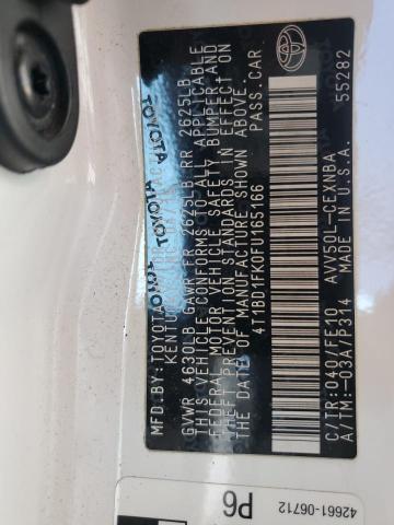 4T1BD1FK0FU165166 Toyota 2ar-fxe+2jm