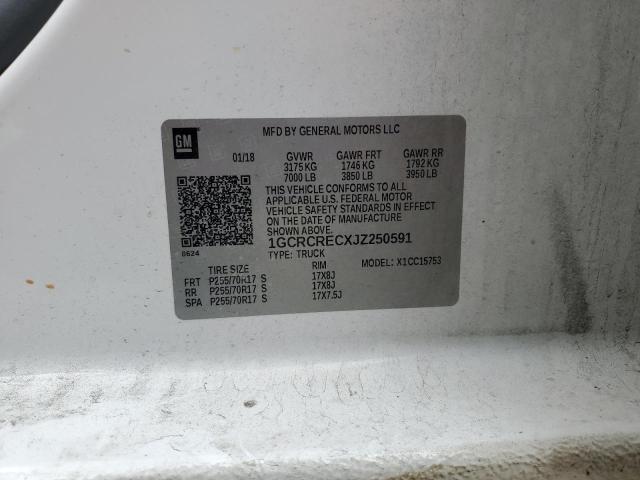 1GCRCRECXJZ250591 Chevrolet l83 - sidi: spark ignited direct injection, vvt: variable valve timing, afm, e85 max, alum