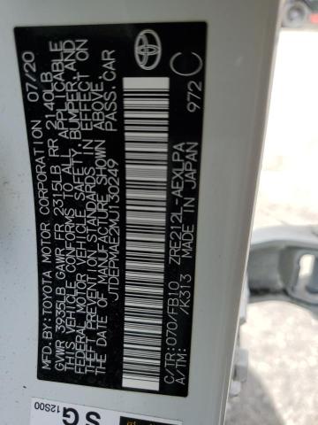JTDEPMAE2MJ130249 Toyota COROLLA LE