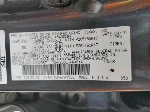 5TFJU4GN7FX082987 Toyota 1gr-fe