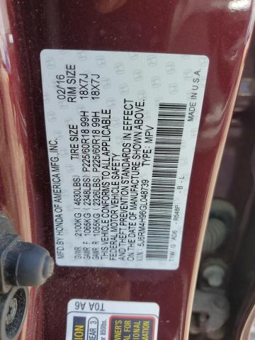5J6RM4H96GL048739 Honda CR-V TOURI
