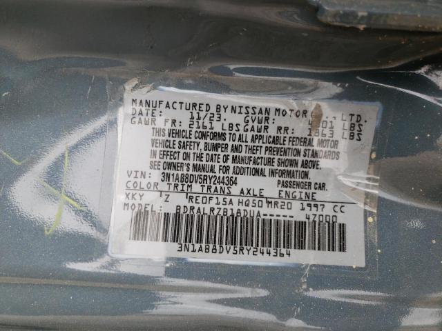 3N1AB8DV5RY244364 Nissan SENTRA SR