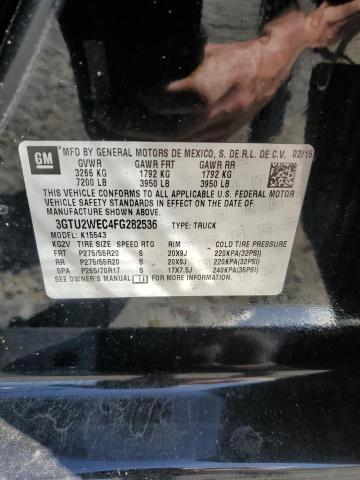 3GTU2WEC4FG282536 GMC l83 - vvt, active fuel management, aluminum