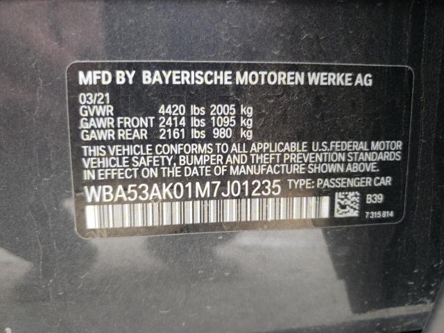 WBA53AK01M7J01235 BMW 228I