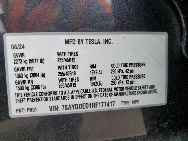 7SAYGDED1RF177417 Tesla 2024