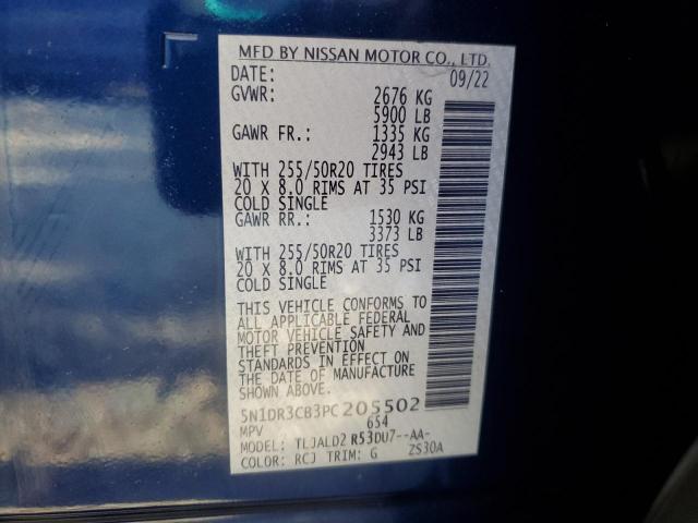5N1DR3CB3PC205502 Nissan Pathfinder