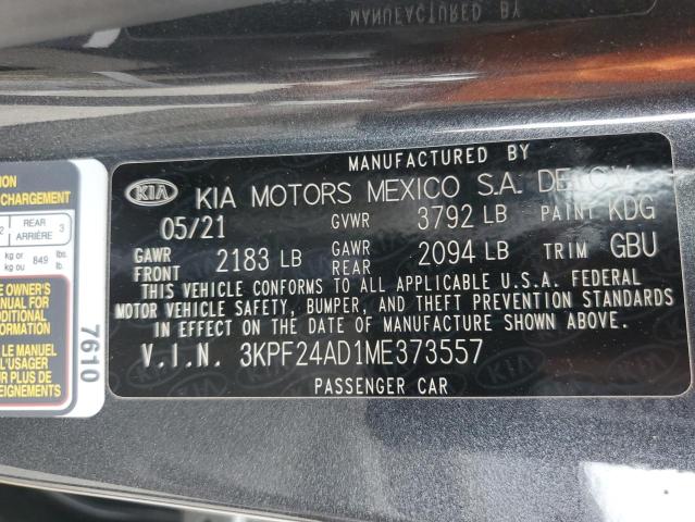 3KPF24AD1ME373557 KIA FORTE FE