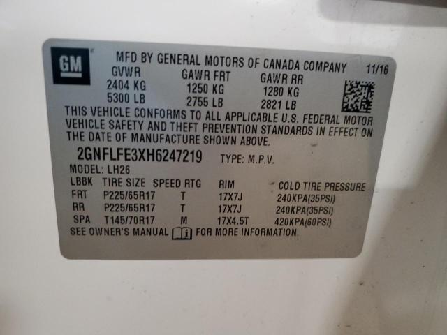 2GNFLFE3XH6247219 Chevrolet EQUINOX LT