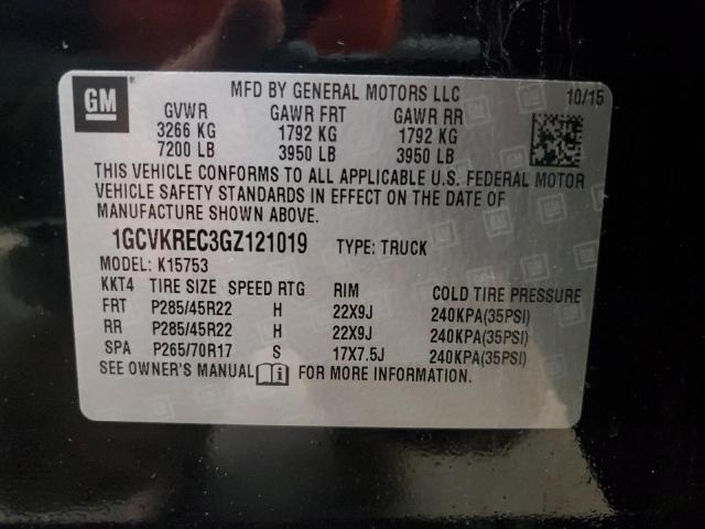 1GCVKREC3GZ121019 Chevrolet Silverado