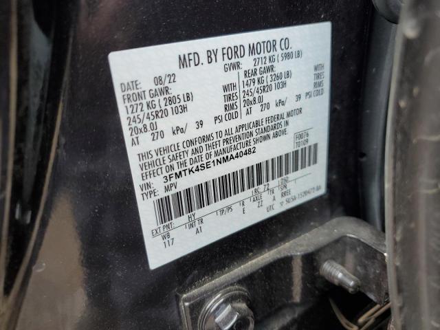 3FMTK4SE1NMA40482 Ford 2022