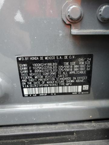 3CZRZ1H54RM760892 Honda HR-V SPORT