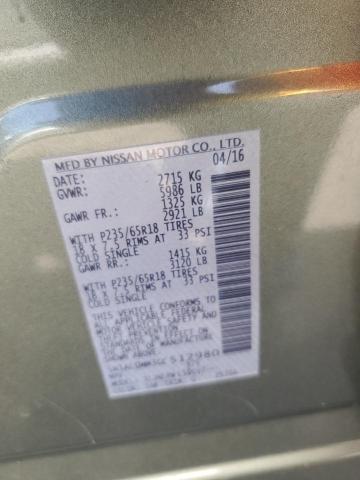 5N1AL0MM3GC512980 Infiniti 2016