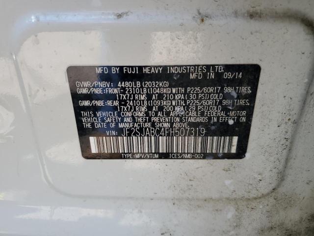 JF2SJABC4FH507319 Subaru 2.5na u5