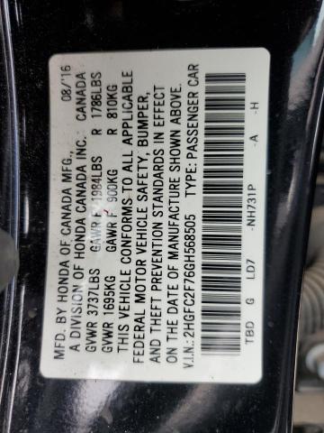 2HGFC2F76GH568505 Honda k20c2