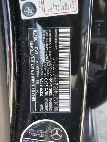 WDDZF4JB2KA547240 Mercedes-Benz m274
