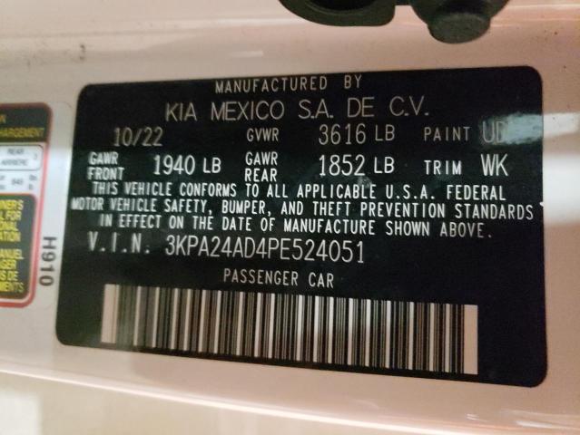 3KPA24AD4PE524051 KIA mpi gamma ii