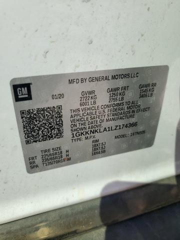 1GKKNKLA1LZ174366 GMC ACADIA SLE