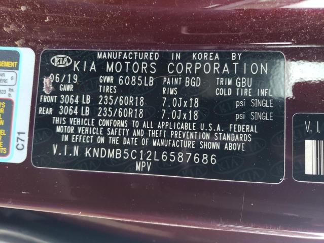 KNDMB5C12L6587686 KIA gdi lamda - ii