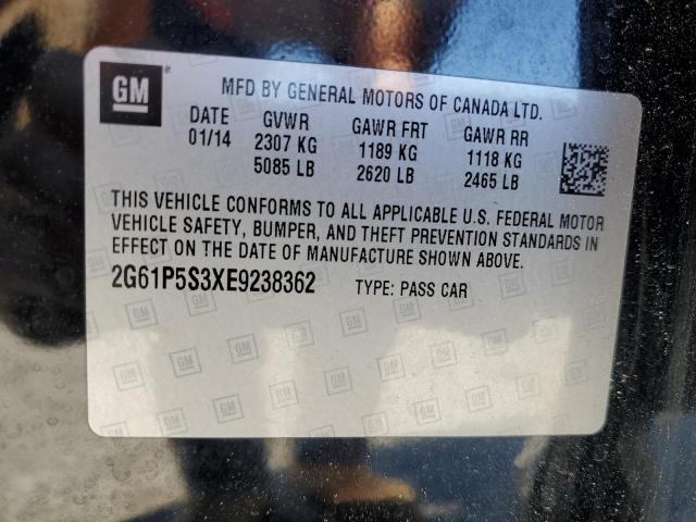 2G61P5S3XE9238362 Cadillac XTS PREMIU