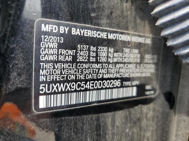5UXWX9C54E0D30296 BMW X3 XDRIVE2