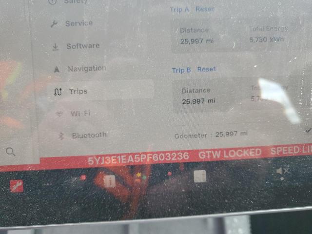 5YJ3E1EA5PF603236 Tesla MODEL 3
