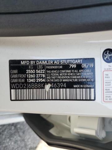 WDD2J6BB8KA046394 Mercedes-Benz Cls Amg 53
